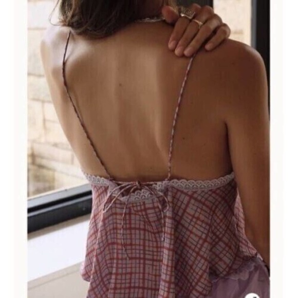 Free People Pink Plaid Camisole - Picture 9 of 10